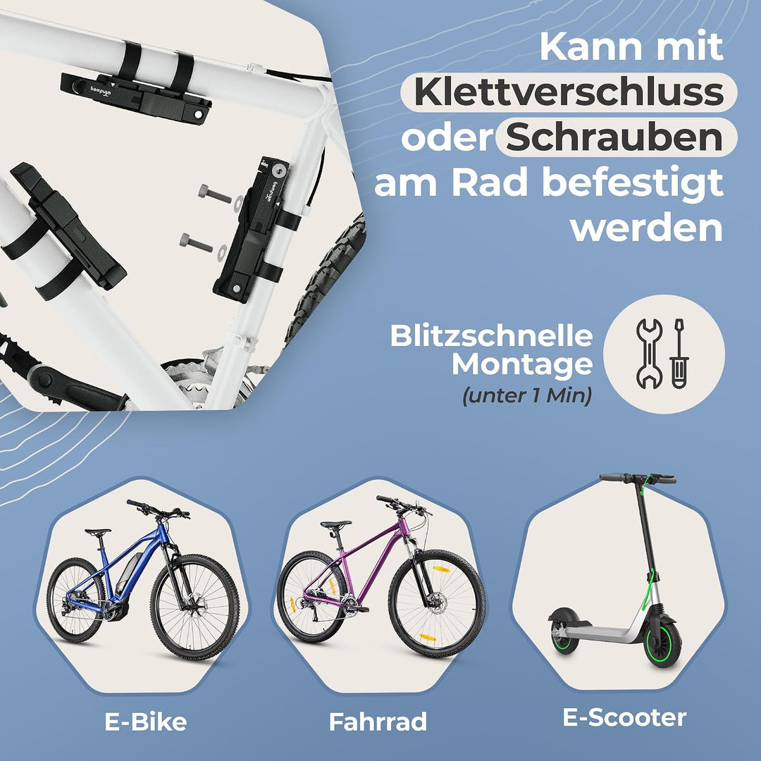 Fahrradschloss hohe Sicherheit Faltschloss Fahrrad 90cm 3 Schlüssel inkl. Halterung sh, Schloss für