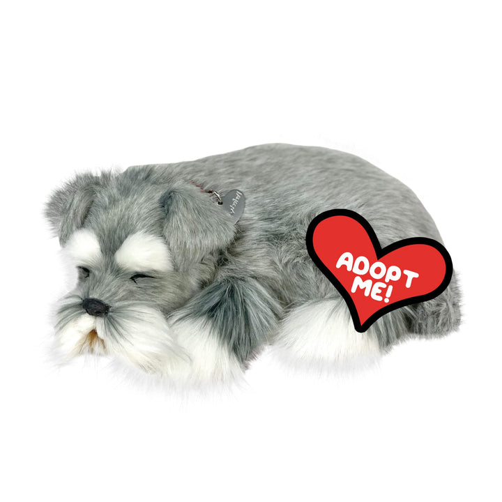 Perfect Petzzz Schnauzer Hundewelpen, die wirklich atmen