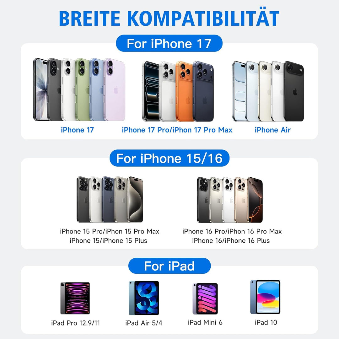 𝐀𝐩𝐩𝐥𝐞 Kopfhörer mit Kabel für iPhone 17 Pro, [MFi Zertifiziert] USB C Kopfhörer Typ C In-Ear Kopfhör