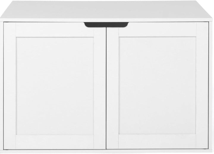 IDMarket - Katzenklo - Versteck mit Doppeltüren weiss