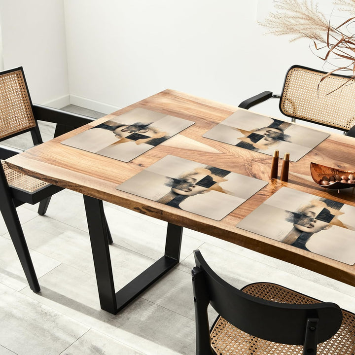 KitchenYeah© Platzsets Abwaschbar 6-Teilig 45x30 cm Tischsets Platzdeckchen Platzset Unterlage Tisch