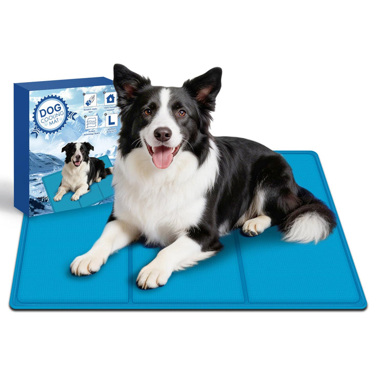 Kühlmatte Hunde – 90 * 50 cm Kühlmatte für Hund und Katze mit Ungiftiges Gel, Selbstkühlende Kaltgel