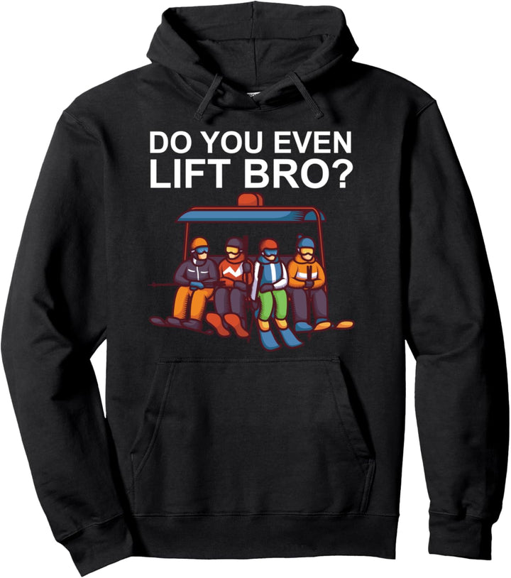 Funny Ski Pullover Hoodie