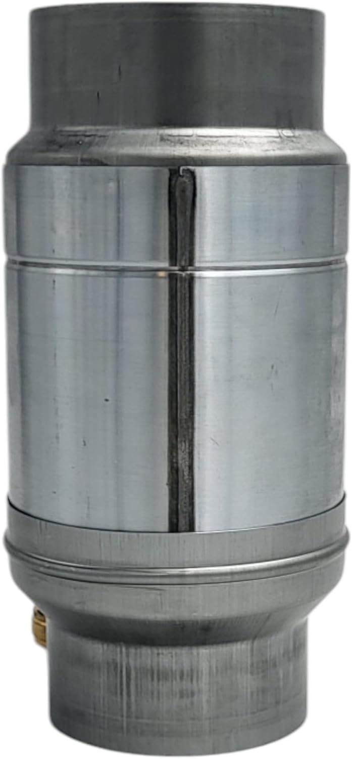 zbs24 Zink Regenwassersammler 100mm Set 1, Wassersammler mit automatischer Füllstop, mit Schlauchver