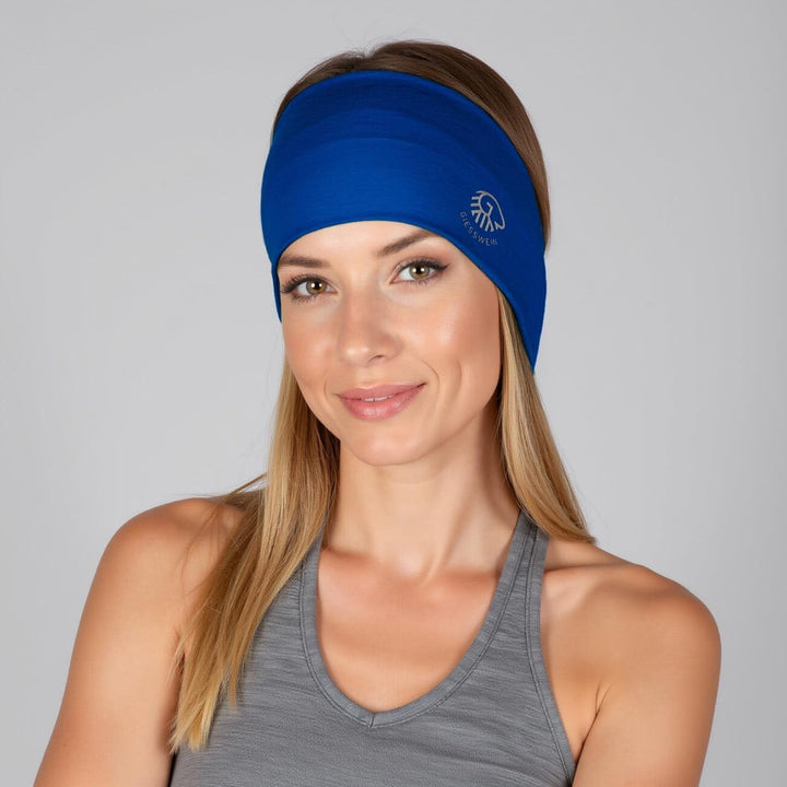 GIESSWEIN Stirnband Brentenjoch - Merino Jersey Headband, Damen &amp; Herren Ohrenwärmer aus 100% Merino