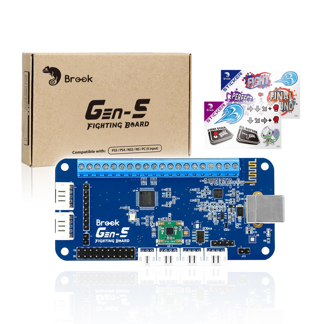 Brook Gaming GEN 5 Wired Fighting Board – Kompatibel mit PS5, PS4, NS, NS2 und PC/Ultra-niedrige Lat