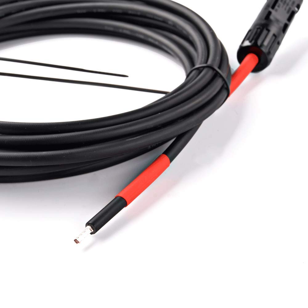 WATTSTUNDE MVK10.5-10mm² Anschlusskabel Solarmodul zu Laderegler MC kompatible (5m, 10mm²) 5m 10mm²,