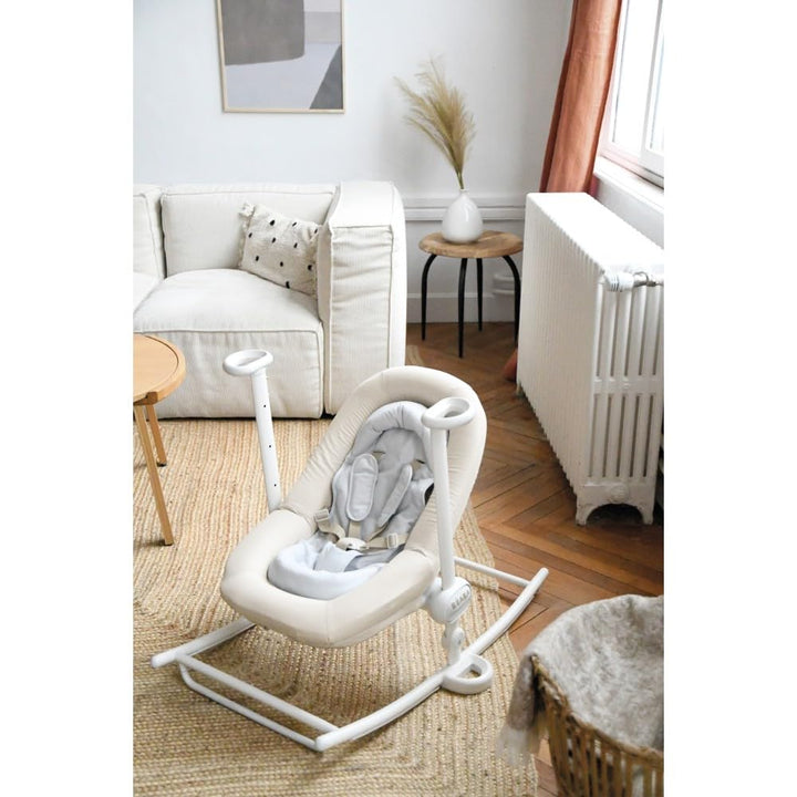 BÉABA, Babywippe, Babywippe Up&Down Plus, 4 Höhen, 3 Neigungen, Faltbar, Sitzverkleinerung für Neuge
