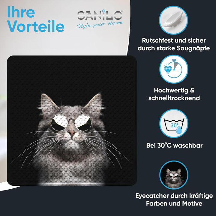 Sanilo Badematte 53 x 53 cm, rutschfeste Duschmatte für Dusche und Badewanne, Antirutschmatte maschi