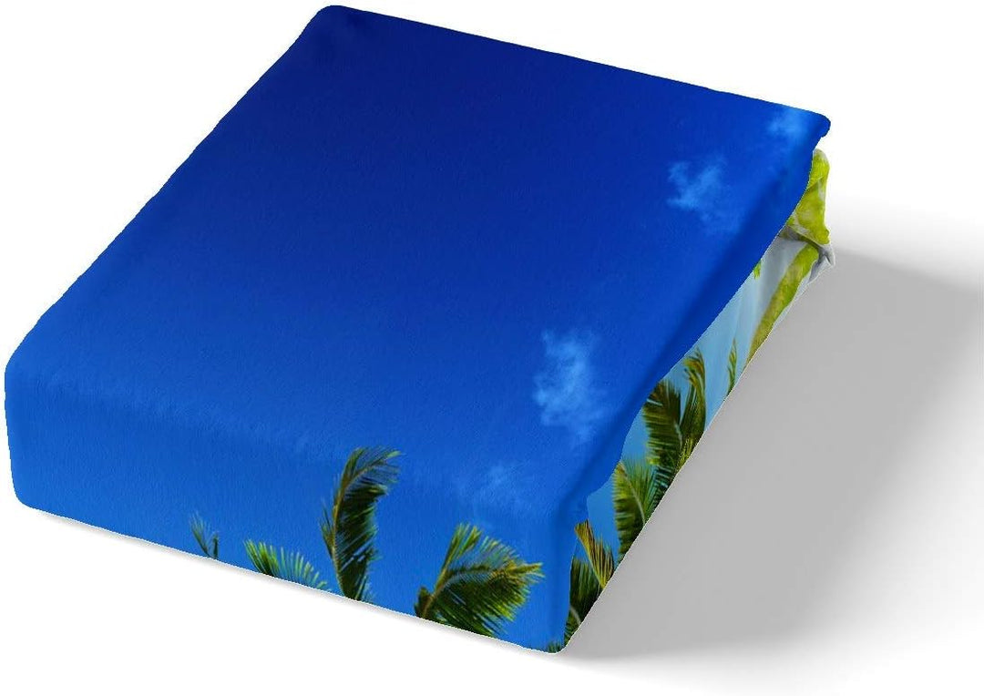 Loussiesd Hawaiian Strand Bettwäsche Set 135x200cm Ozean Meer Bedrucktes Bettbezug Set für Kinder Pa