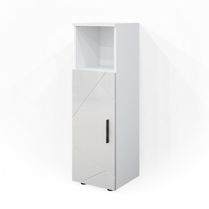 Vicco Midischrank Irma, Weiss Hochglanz, 30 x 95 cm Weiss Hochglanz Midischrank 30x95 cm, Weiss Hoch
