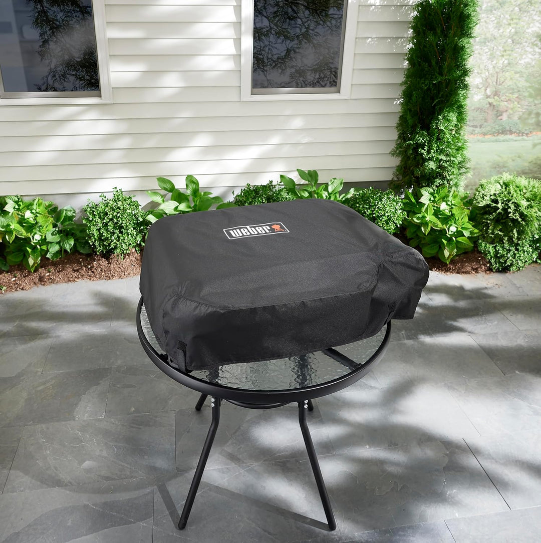 Weber Premium Grill Abdeckhaube für Slate GP 56cm Plancha, atmungsaktiv UV- & wasserbeständig, Schut