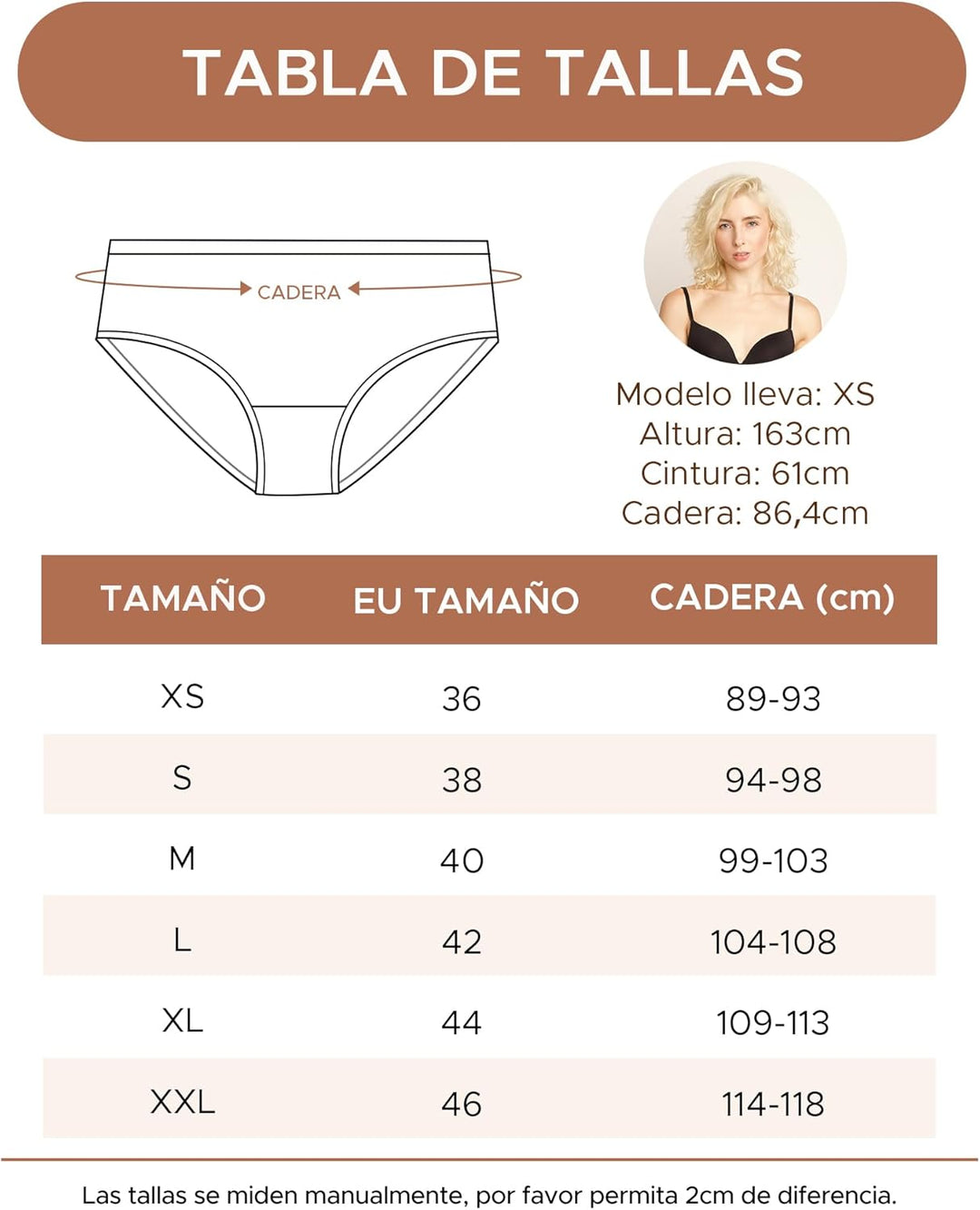 INNERSY Unterhosen Damen Baumwolle Atmungsaktive Hipster Unterwäsche Basic Bequem Panties 6er Pack X