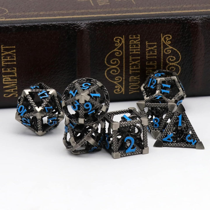 DND Würfelset Rollenspiel, Polyedrische Würfel Set D&amp;D Würfel Set Metall ZHOORQI 7 Stück Der Cthulhu