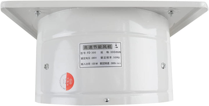 ECUTEE 220V 12" Axiallüfter Abluftventilator 300mm Axialventilator Küchenabluftventilator Industriel