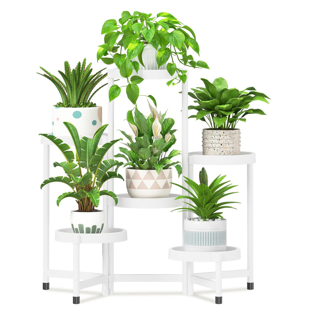 iDavosic.ly Pflanzenständer Metall Kunststoffe mit 6 Ebenen, Blumenständer Plant Stand Indoor Outdoo