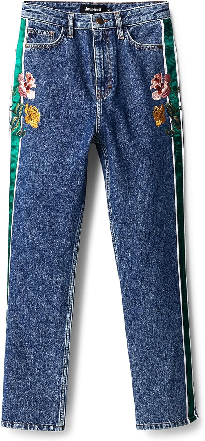 Desigual Damen Jeans 34 Blau, 34 Blau