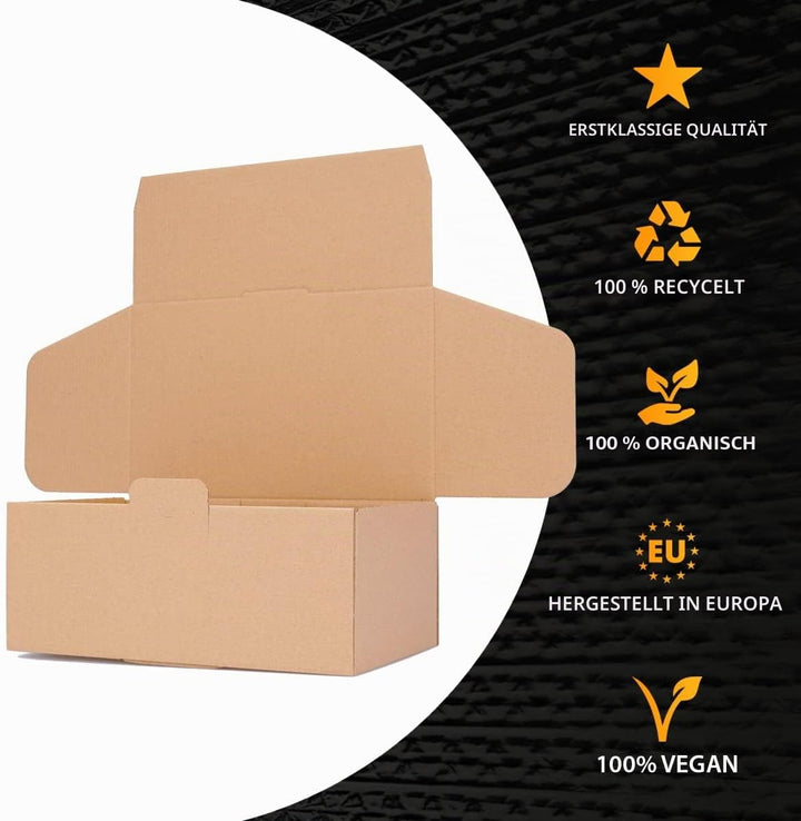 250 Versandkartons - 250 x 150 x 100 mm - kleine Kartons für Versand Faltschachteln - Grösse &amp; Menge