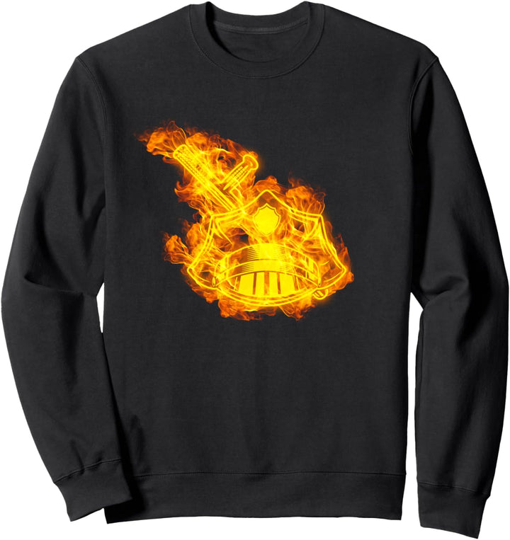 Feuer Polizei Mütze Flammen Polizist Polizei Sweatshirt