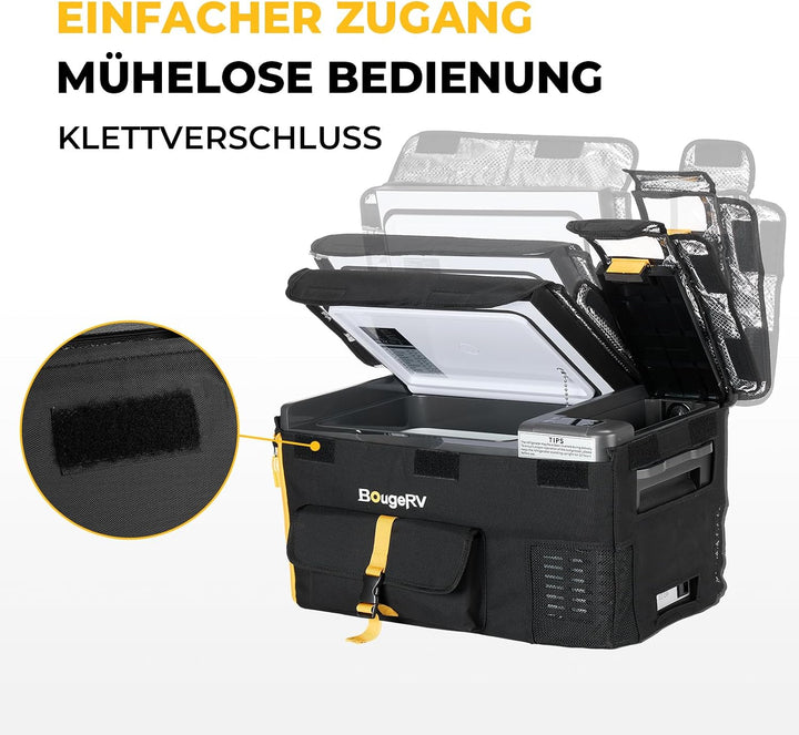 BougeRV CRPRO 20 Schutzhülle, 12 Volt tragbare Auto-Kühlschrank 600D Tragetasche nur für CRPRO 20L K