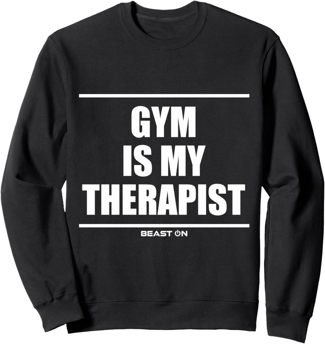 Gym is my Therapist Bodybuilding Gains Gym Fitness Training Sweatshirt