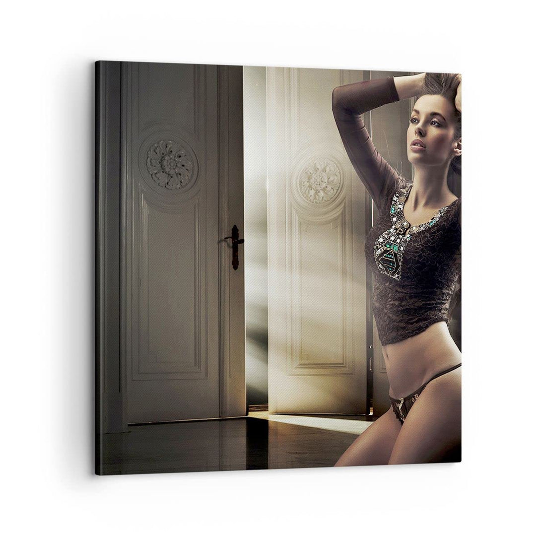 Bilder auf Leinwand Schönheit Club Kosmetik Disco Leinwandbild 60x60cm Wandbilder Dekoration Wohnzim
