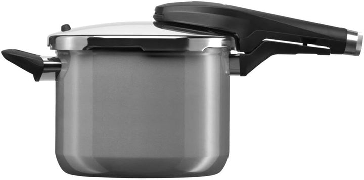 WMF Perfect Premium Fusiontec Schnellkochtopf Induktion, Dampfkochtopf 6,5l, High-Tech Keramik, 2 Ko