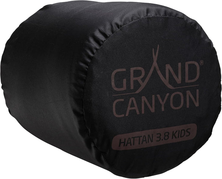 GRAND CANYON Matte Hattan 3.8 Kids Selbstaufblasende Kinder-Campingmatte, 160 x 51 cm, 3,8 cm Komfor