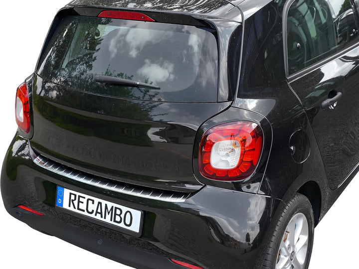 Ladekantenschutz Edelstahl CHROM kompatibel für Smart ForFour | W453 | BJ 2014-2019 | premium Qualit