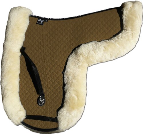 Engel Reitsport Lammfell Satteldecke SADEK4 Unterseite komplett Fell Fellkranz camel-camel Vielseiti