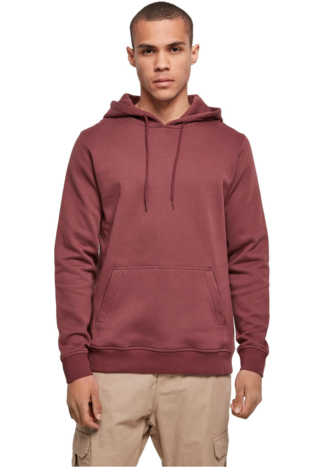 Build Your Brand Herren Kapuzenpullover Organic Hoody, klassischer Männer Hoodie aus Bio-Baumwolle,