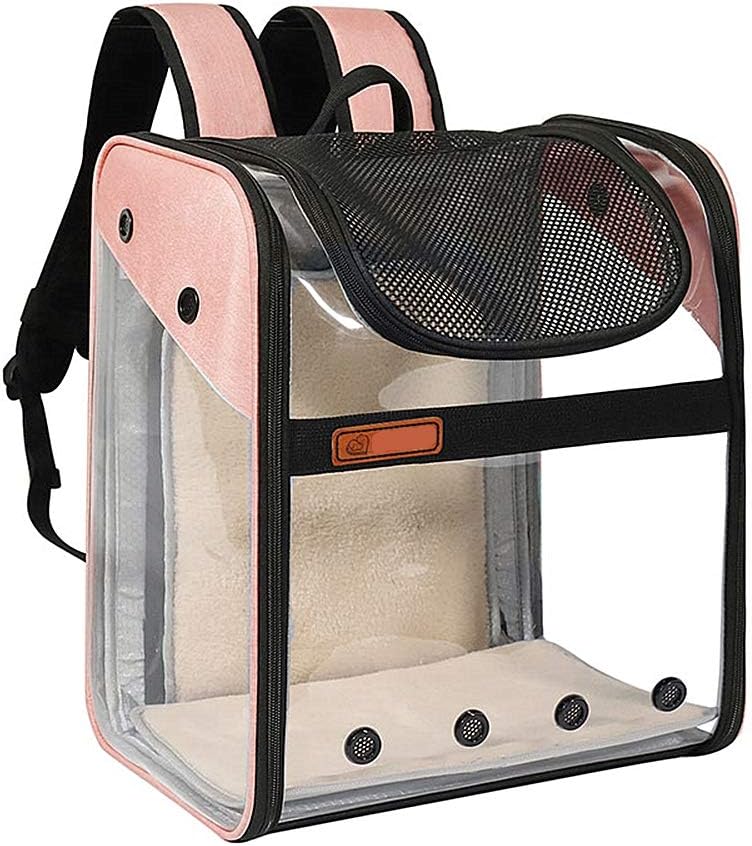 Transporttasche Rucksack Haustiere Hunde Katzen 10kg, Erweiterbare Grosse Tragbare Katzenrucksack Hu