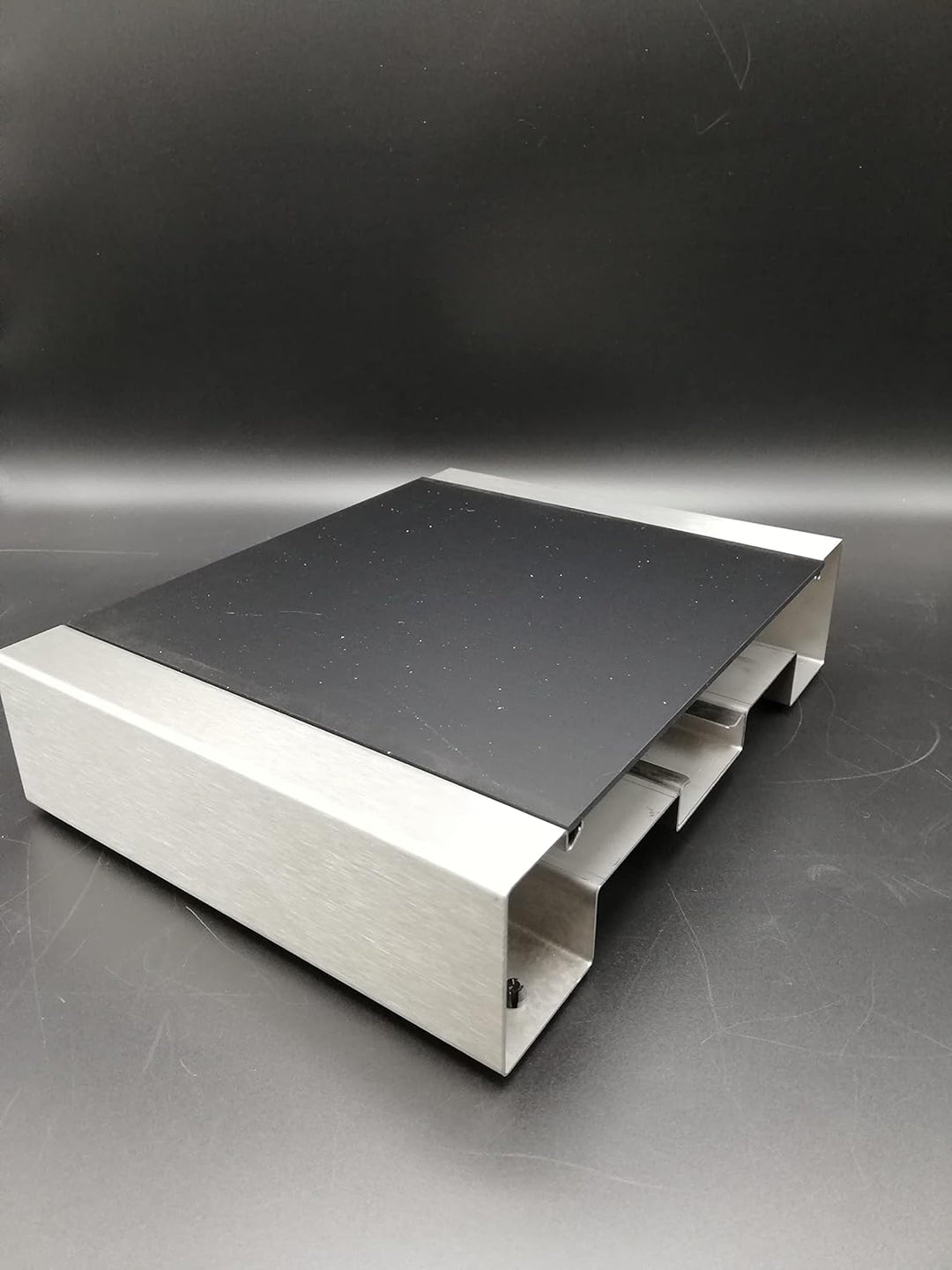 Koch #02 Edelstahl Rechaud mit flexiblem Teelichtauszug für 2 Teelichter - 1,9 KG - Hochwertiges Stö