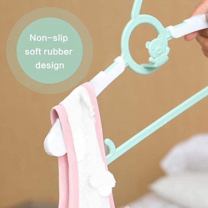 HGYZE Baby Kleiderbügel Kinder Antirutsch, 29-37cm Ausziehbare Kinderkleiderbügel mit Hosenständer,