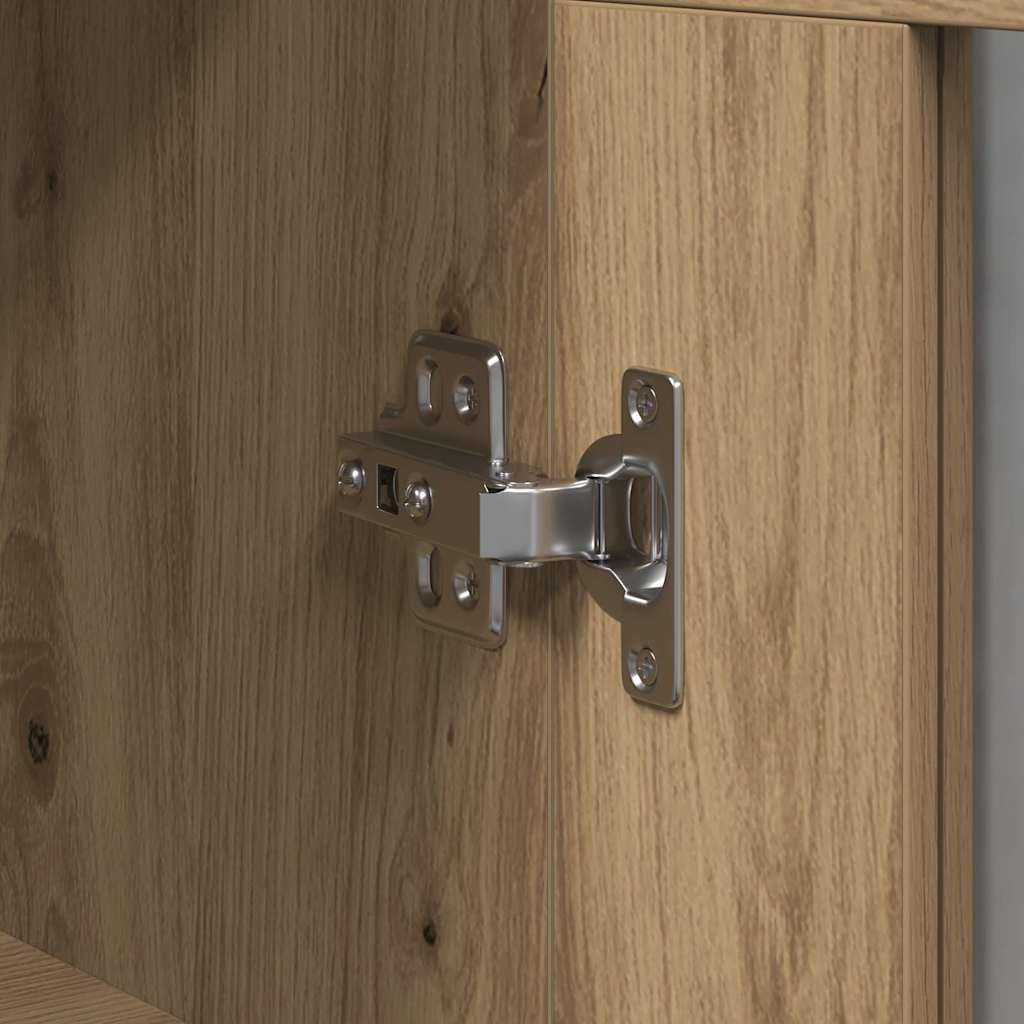 vidaXL Wandschrank Artisan-Eiche 69,5 x 34 x 90 cm Holzwerkstoff, Wohnzimmer-Schrank, rechteckige Au