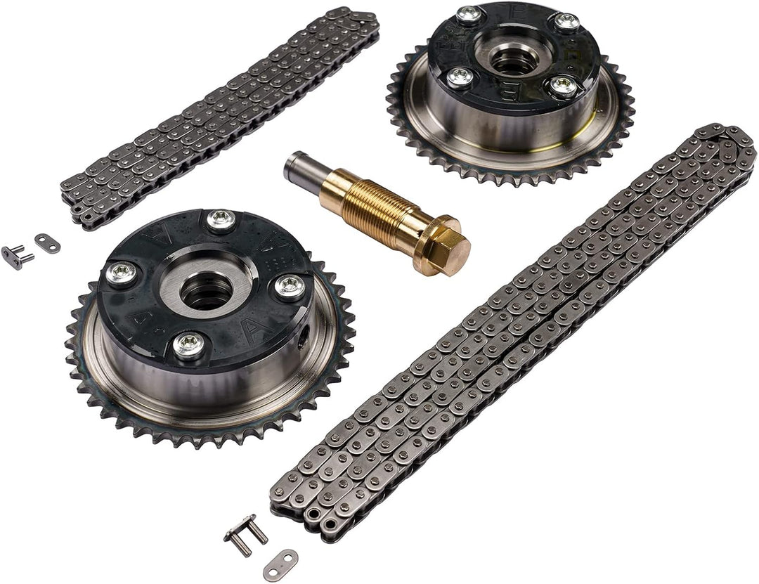 Bisenya Steuerkettensatz Nockenwellenversteller Zündzeitpunkt-Kit Kompatibel mit M271 W203 CL203 S20