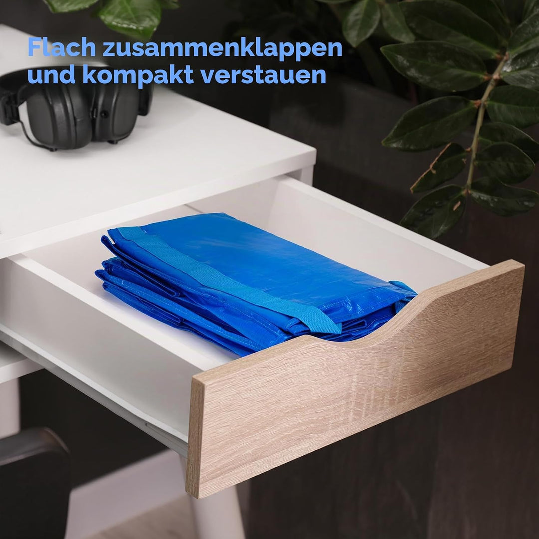 Cinnani 6 Stück Aufbewahrungstasche XXL，90L Starke Umzugstaschen für Kleidung, Solide &amp; wasserdichte