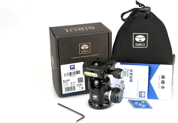 Sirui K-10X Stativkopf (Alu, Wechselplatte TY-50) schwarz, K-10X