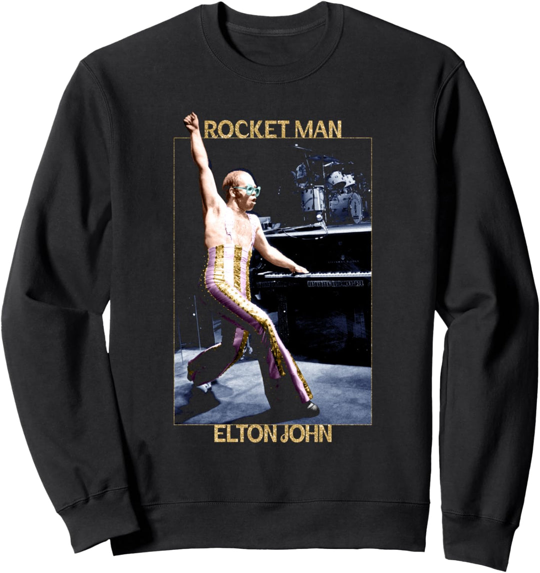 Offizielles Elton John x Rocketman Bühnen-Klavierfoto Sweatshirt
