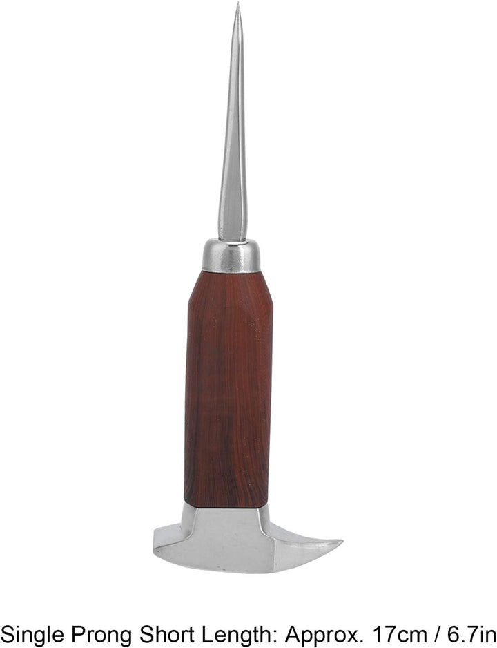 Eispickel, Edelstahl-Eispickel mit Holzgriff, Barkeeper-Werkzeug, Eisbrecher mit Holzgriff, Eisahle,