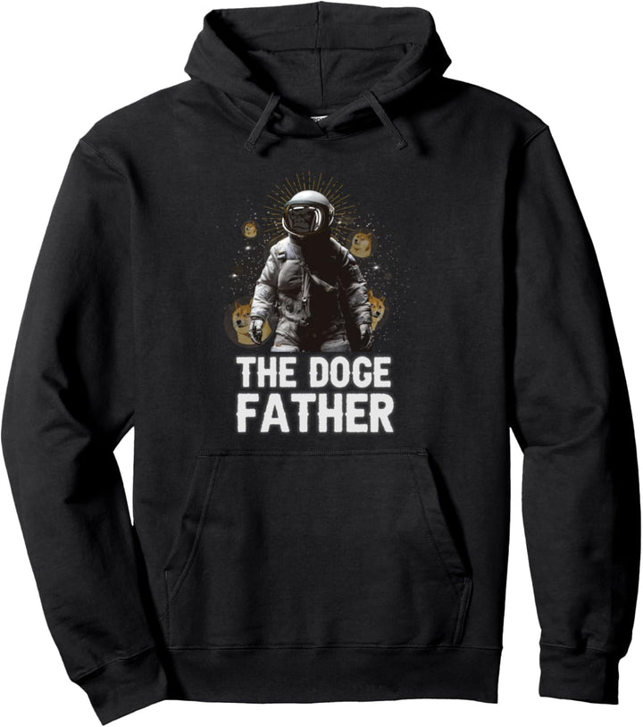 The Dogefather Crypto Meme Shirt, Dogecoin to the Moon Pullover Hoodie