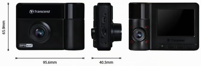 Transcend DrivePro 550B Dashcam mit GPS Blickwinkel horizontal max.=150° 12 V, 24V WLAN, Akku, Inne