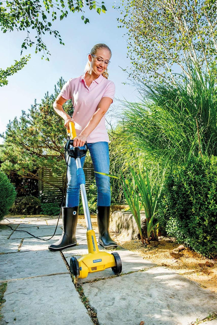 GLORIA Fugenreiniger WeedBrush | Elektrischer Fugenkratzer | Unkrautbürste | Zwischen Terrassenplatt