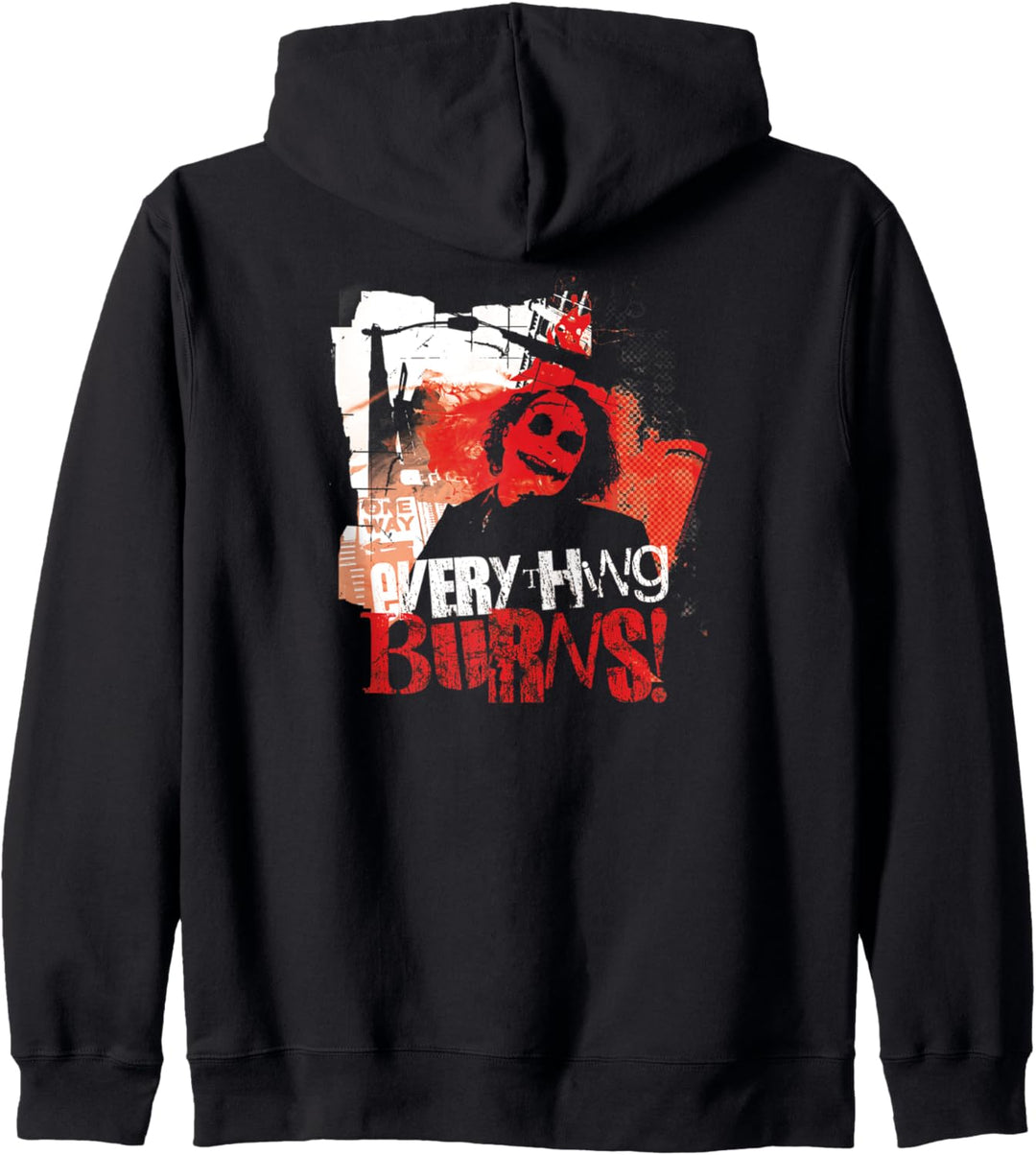 Batman Dark Knight Joker Everything Burns Kapuzenjacke