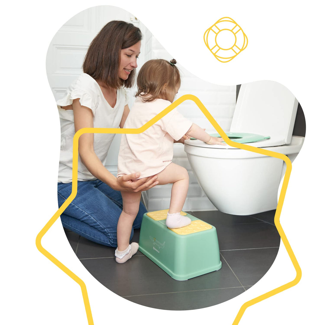 Badabulle Tritthocker für Kinder, rutschfest, 15 cm Erhöhung