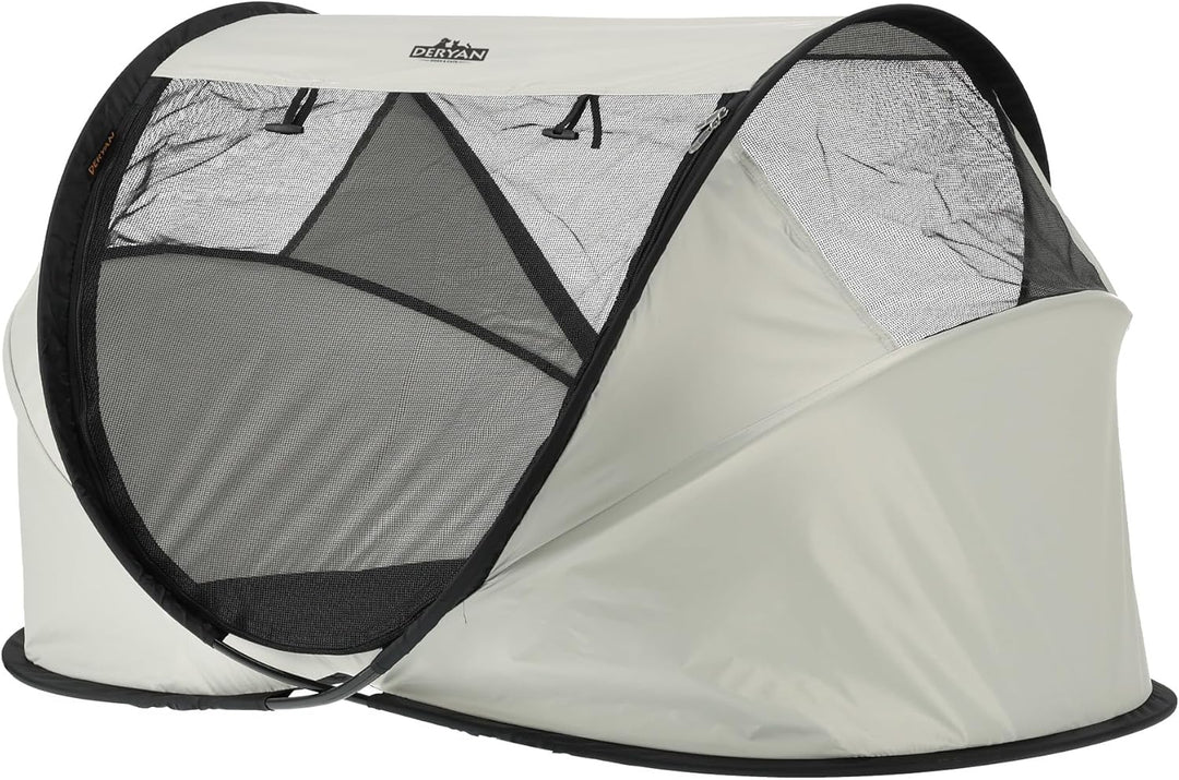 Deryan Dogs & Cats – Luxuriöses Pop-up-Reisebett für Haustiere – Hundebox – Pop-up-System – Zusammen