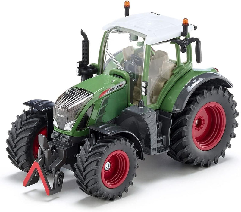 siku 3285, Fendt 724 Vario Traktor, 1:32, Metall/Kunststoff, Grün, Achsschenkellenkung und Kupplung