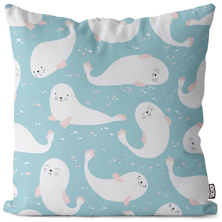 VOID Robben Kinder Antarktis Kissenbezug Kissenhülle Sofakissen Kissen Deko Outdoor-Kissen Dekokisse