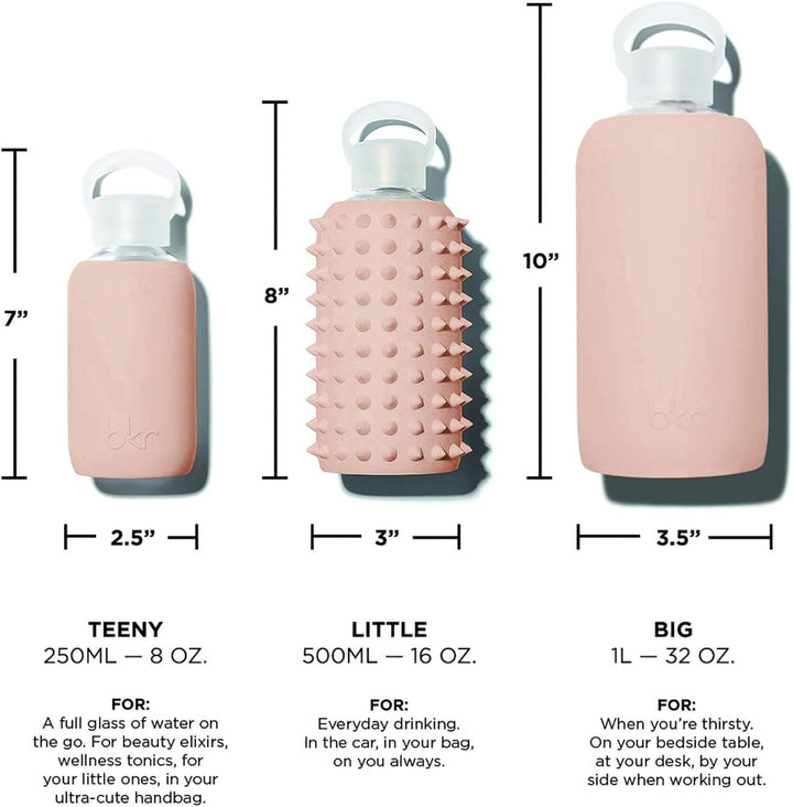 bkr Bottle Trinkflasche aus Glas 500 ml - Spiked Collection The Star Trinkflasche - The Essential Be