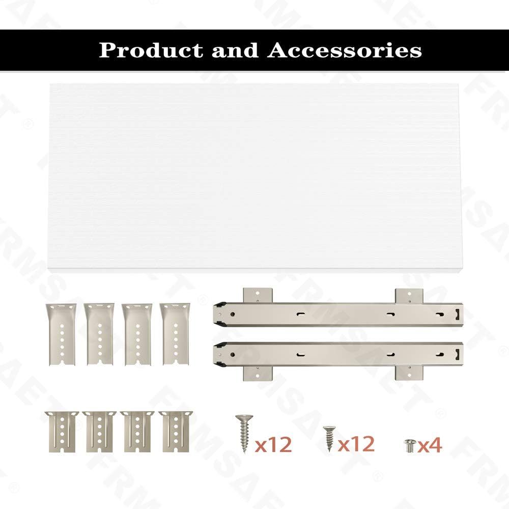 FRMSAET Möbelzubehör Büroproduktanzüge Hardware 53 cm / 60 cm / 76 cm Tastatur Schubladenfach Holzha